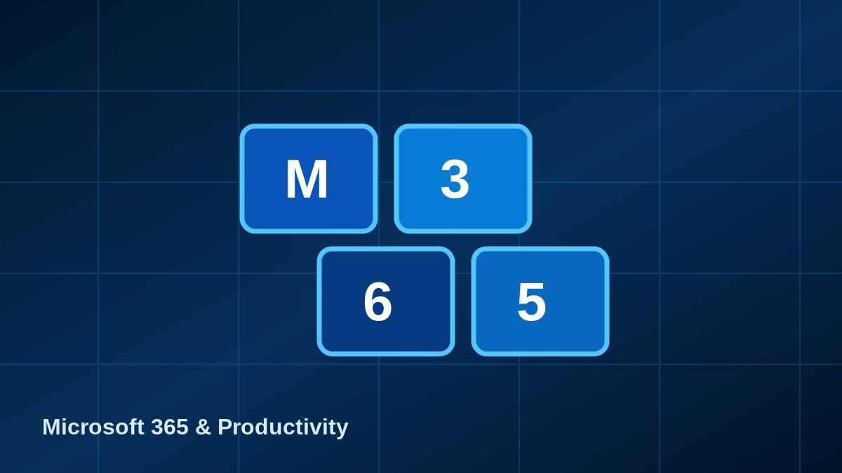 Microsoft 365 & Productivity illustration